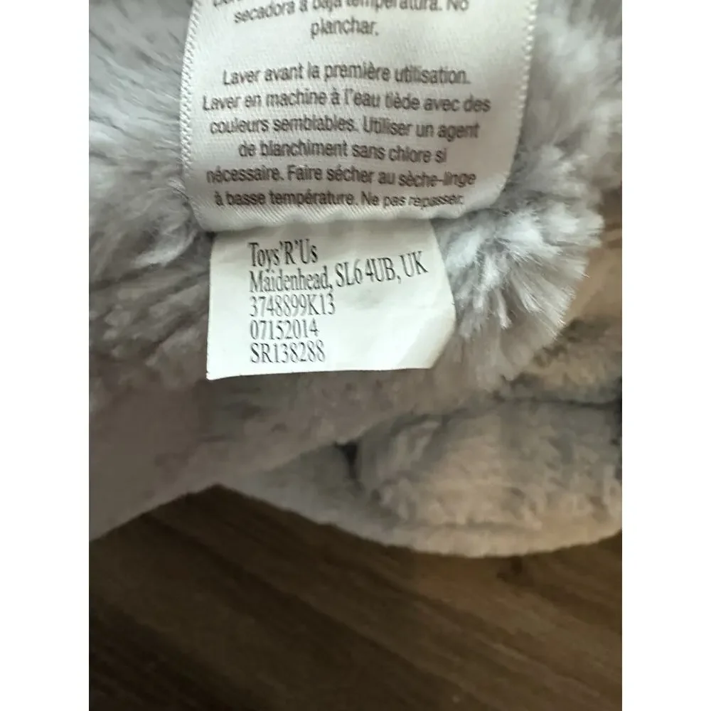 KOALA BABY Blanket Gray Chevron Lovey Plush Faux Fur Minky Toys R Us grey